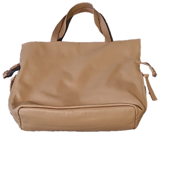 Le‎ Tote Monde Roma Cinch Bag Tan - Picture 1 of 4